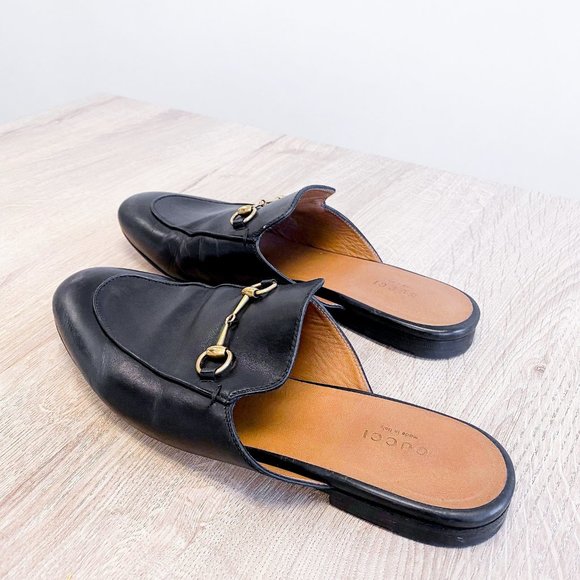 Gucci Horsebit Leather Backless Loafers - 40.5 - Picture 4 of 5